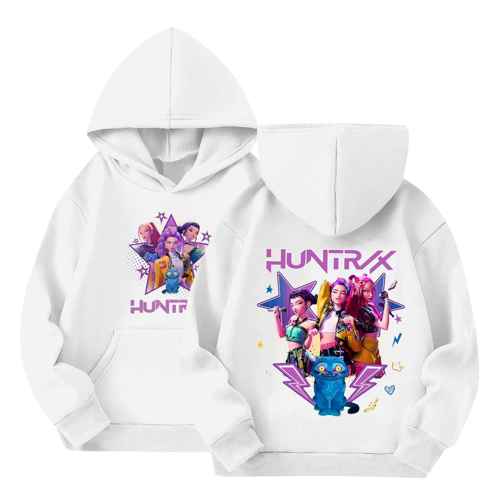 Children s Long-sleeved Loose Pullover Letter-printed Hooded Sweatshirt 160 белый 1390₽