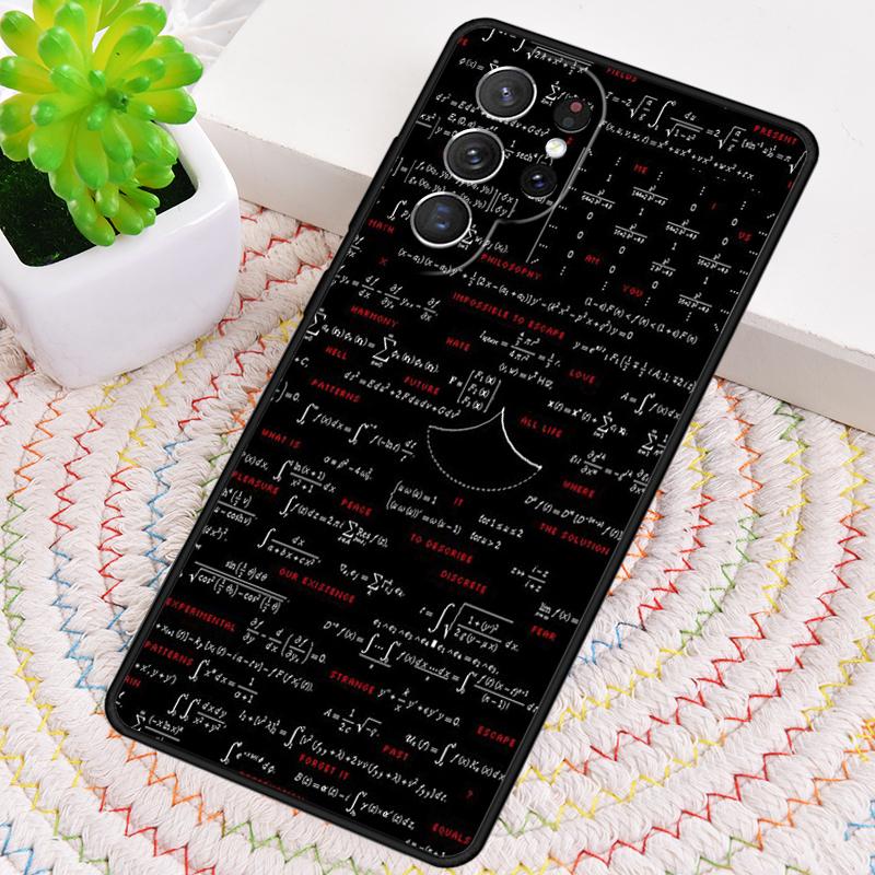 Funny Math Formulas Equations Phone Case for Samsung Galaxy note 10 pro S26 Ultra S23 S24 FE S25 S21 S22 PLUS shockproof Cove