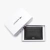 Lacoste Metal Logo Leather Card Wallet   000 Black Js Fitzgerald