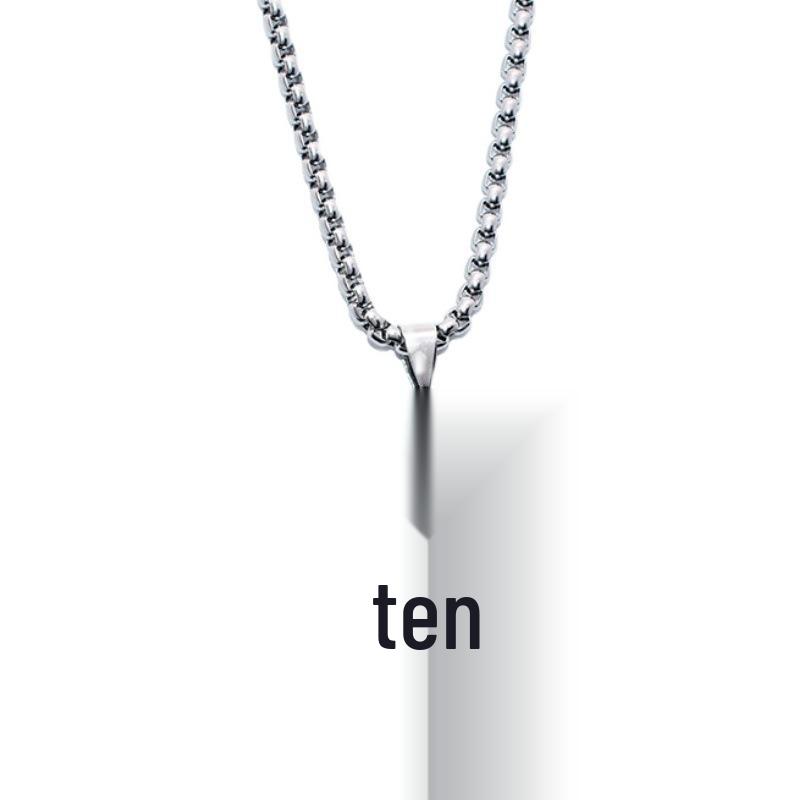 Trendy Harajuku Hip-Hop Titanium Steel Cross Pendant Necklace for Men.