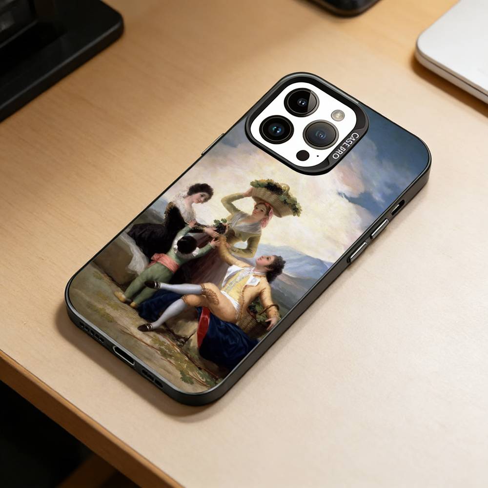 

D-Works by Goya Phone Case For iPhone 17,16,15,14,13,12,11 Plus,Pro Max,XS,Colorful Silver Phone case Funda Cover iPhone16e