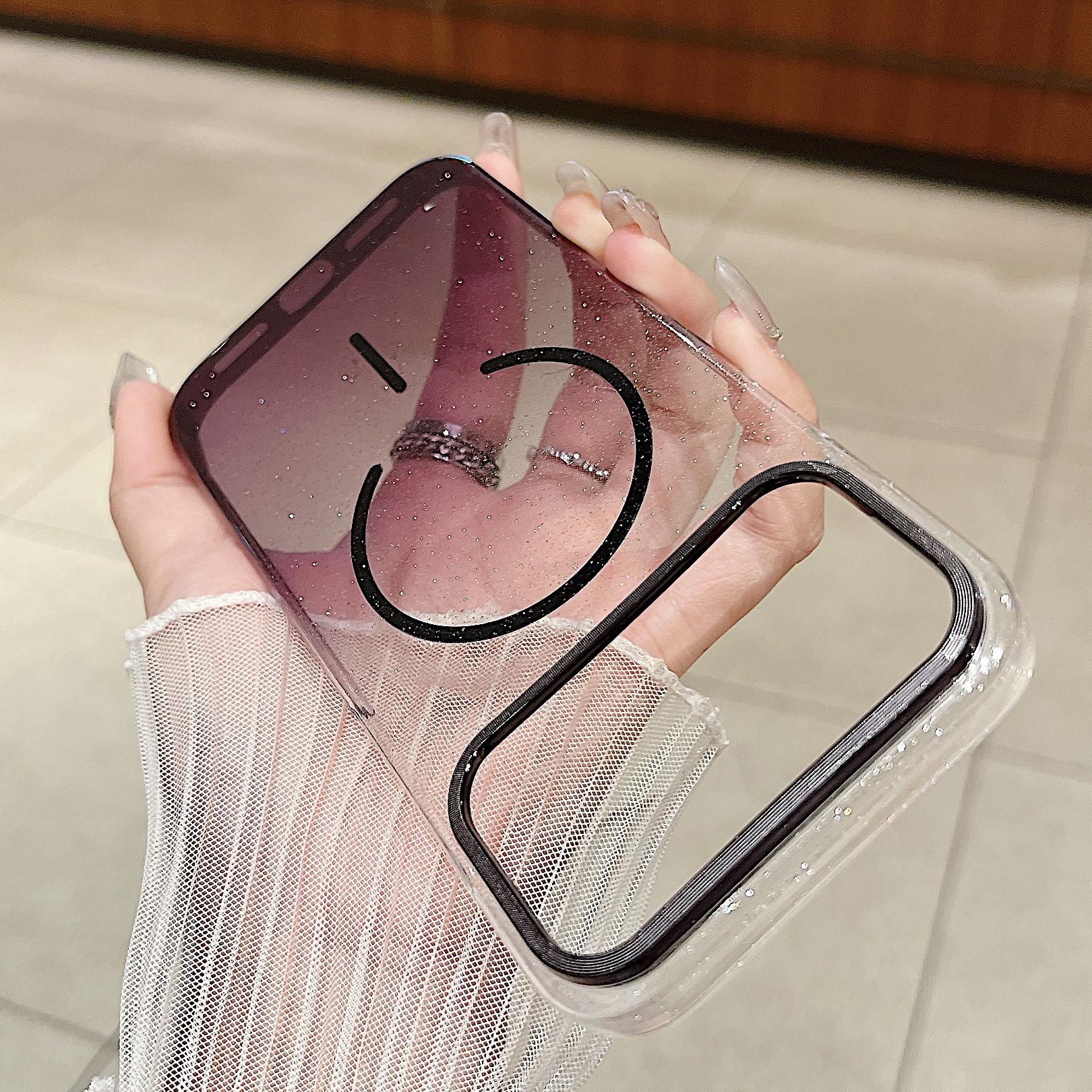 Transparent Metal Camera Bumper Cases For iPhone 17  17 Air 17pro 17pro max For Magsafe Magnetic Clear Phone Cover iphone17