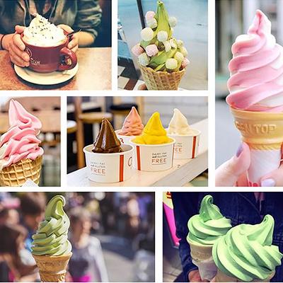 Ice Cream Shape Nozzle Lids Modelling Caps Replacement Soft Ice Cream Machines