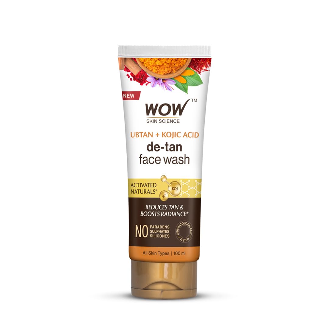 

WOW Skin Science Очищающее средство для умывания Убтан | Куркума и Шафран | Для всех типов кожи | Чистая, сияющая кожа | 100% веганский | Без парабенов и сульфатов |