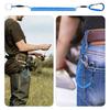 Anti-lost Rope with Carabiner Multifunctional Outdoor Boating Fishing Pliers Tools Lanyard Heavy Duty Retractable Coiled Tether