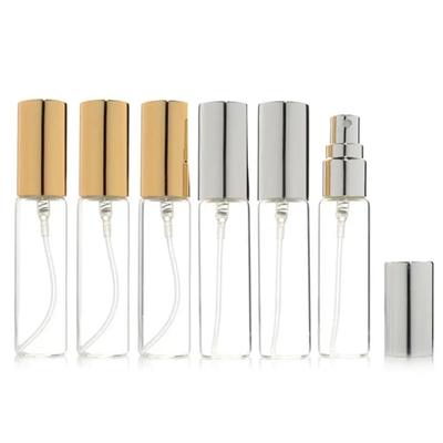 10//20/50PCS Frosted Gold Glass Sample Vials Cosmetic Container Spray Bottle Refillable Bottle Perfume Atomizer Bottle