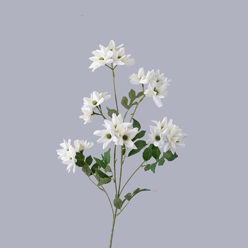 

Beautiful Silk Simulation Jasmine Real Touch Fake Flower Office Desktop Decoration белый