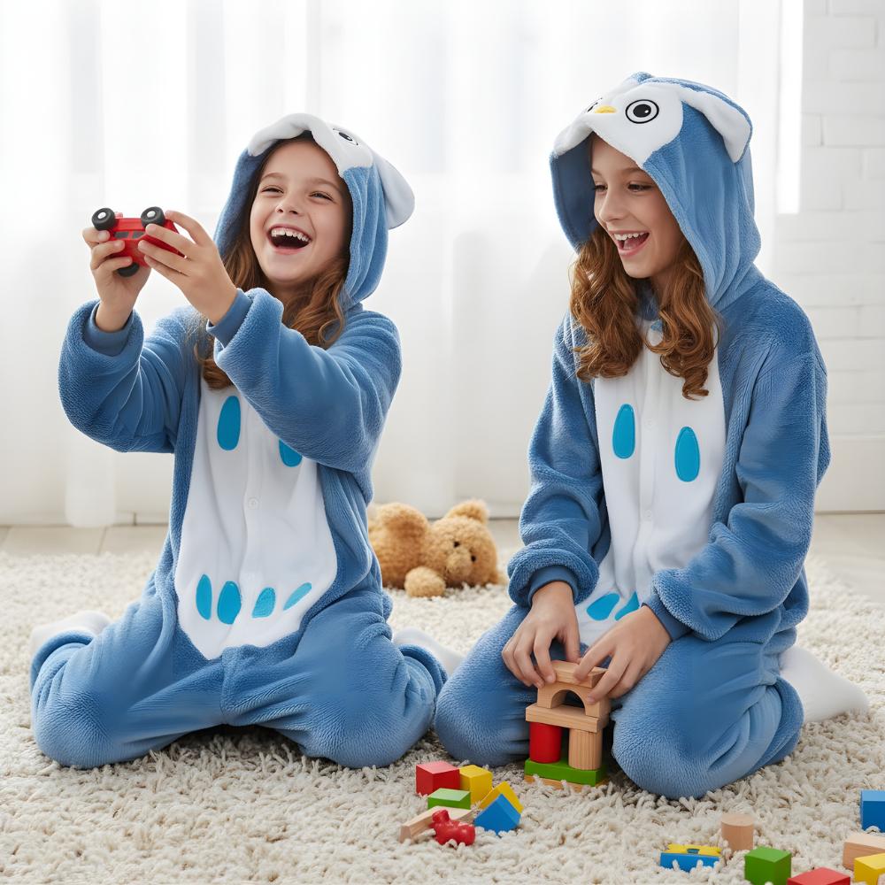 Piżama Onesie Kigurumi Kostium Przebranie Sowa Dzieci 135 - 145Cm
