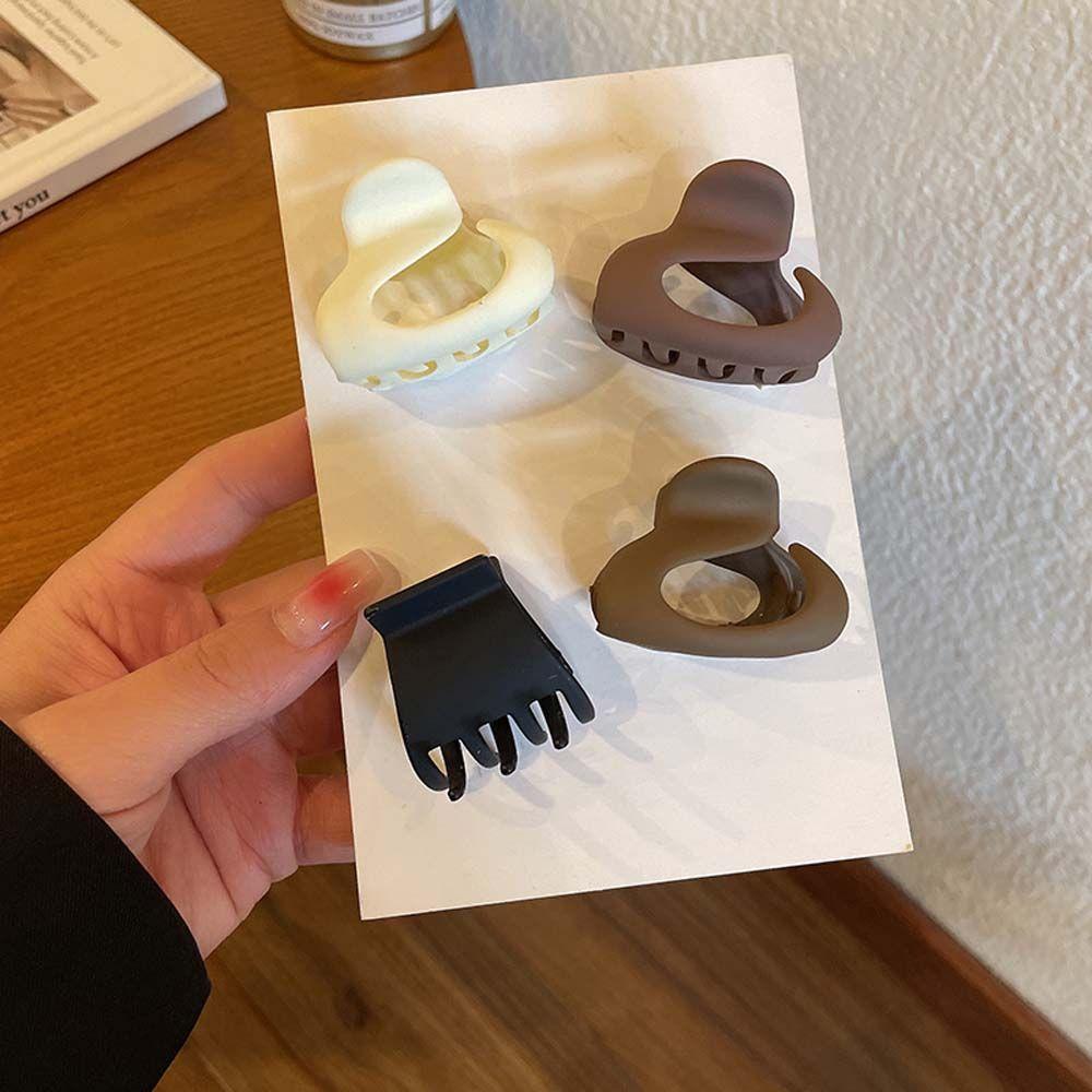 

Color Small Elegant Wome Hair Claw Mini Hair Claw Girls Hairpin Korean Style Hair Clip Headwear кофейный