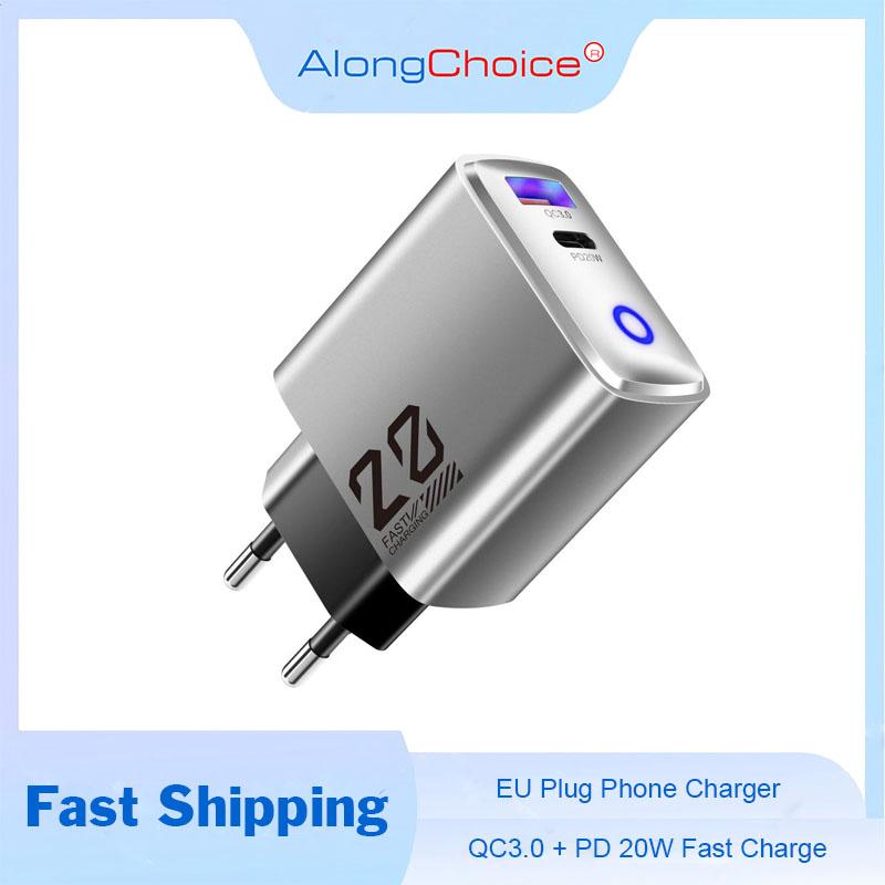 20W USB Handy-Ladegerät PD Schnellladung QC3.0 Für iPhone 15 pro max Huawei Samsung Xiaomi Handy Schnelllade-Ladegerät