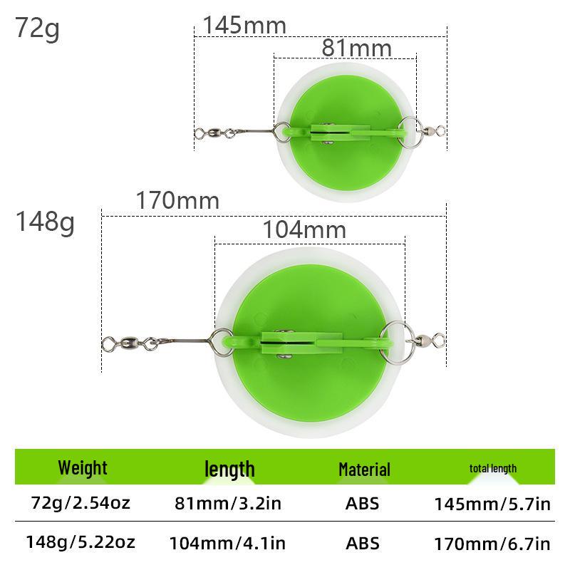 LETOYO Trolling Disc Connector & Dipsy Diver Fishing Tackle Set