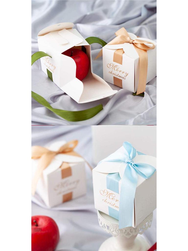 Christmas Apple Gift Box for Kids - Creative Holiday Packaging with Candy Bag