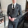 Men's Korean Style Slim Fit Three-Piece Spring Casual Suit