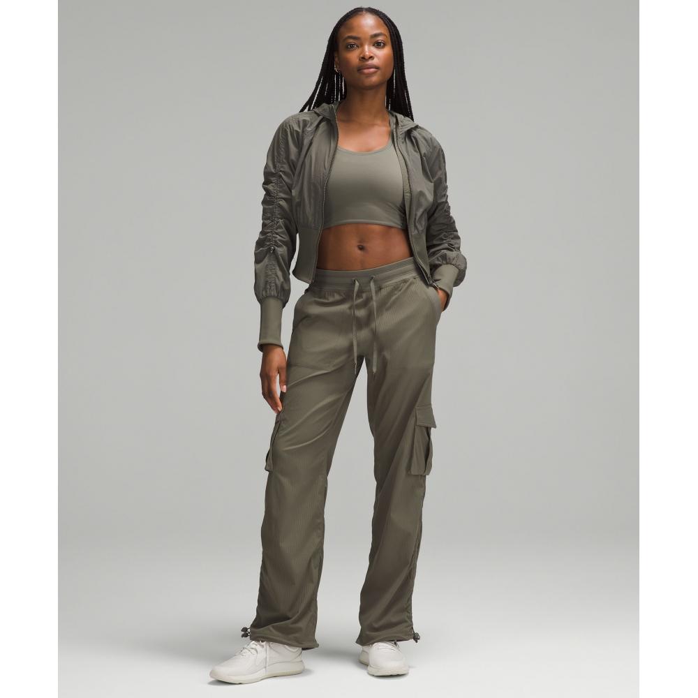 Lululemon Dance Studio Relaxed Fit Mid Rise Cargo Pant Army Green