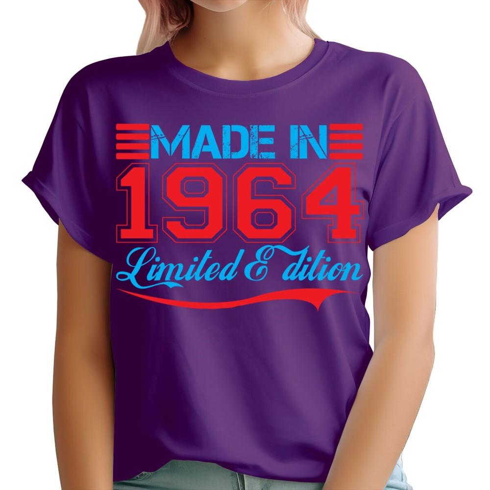 62nd Birthday Gift TShirt Made In 1964 Limited Edition Unisexs Tee Top 2Ta34