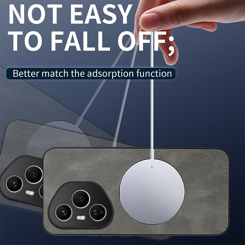 For Huawei Honor 400 Pro Case Luxury PU Leather Skin Magnetic Magsafe Protective Back Cover Case For Honor 400 200 Lite Shell