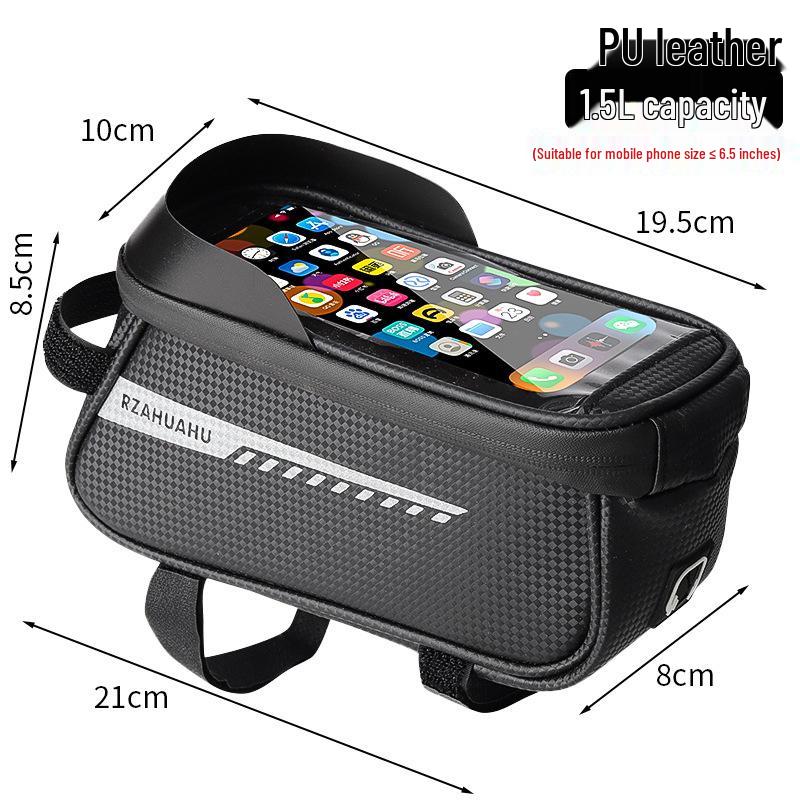 Mountain Bike Waterproof Phone Holder & Front Storage Bag