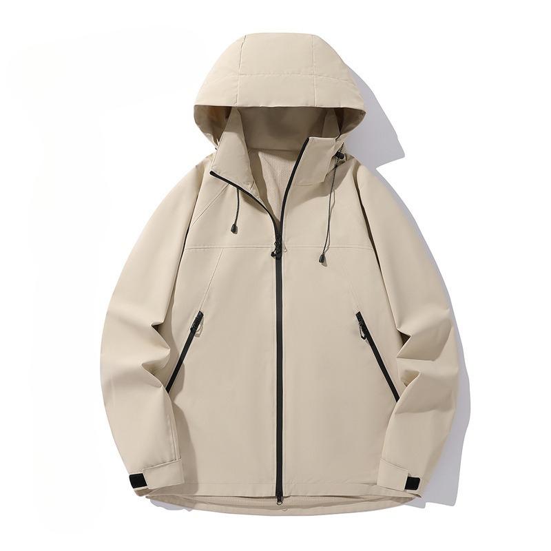 New Spring Outdoor Simple Windbreaker Jackets for Men and Women, Men's Jackets, Motorcycle Style Jackets