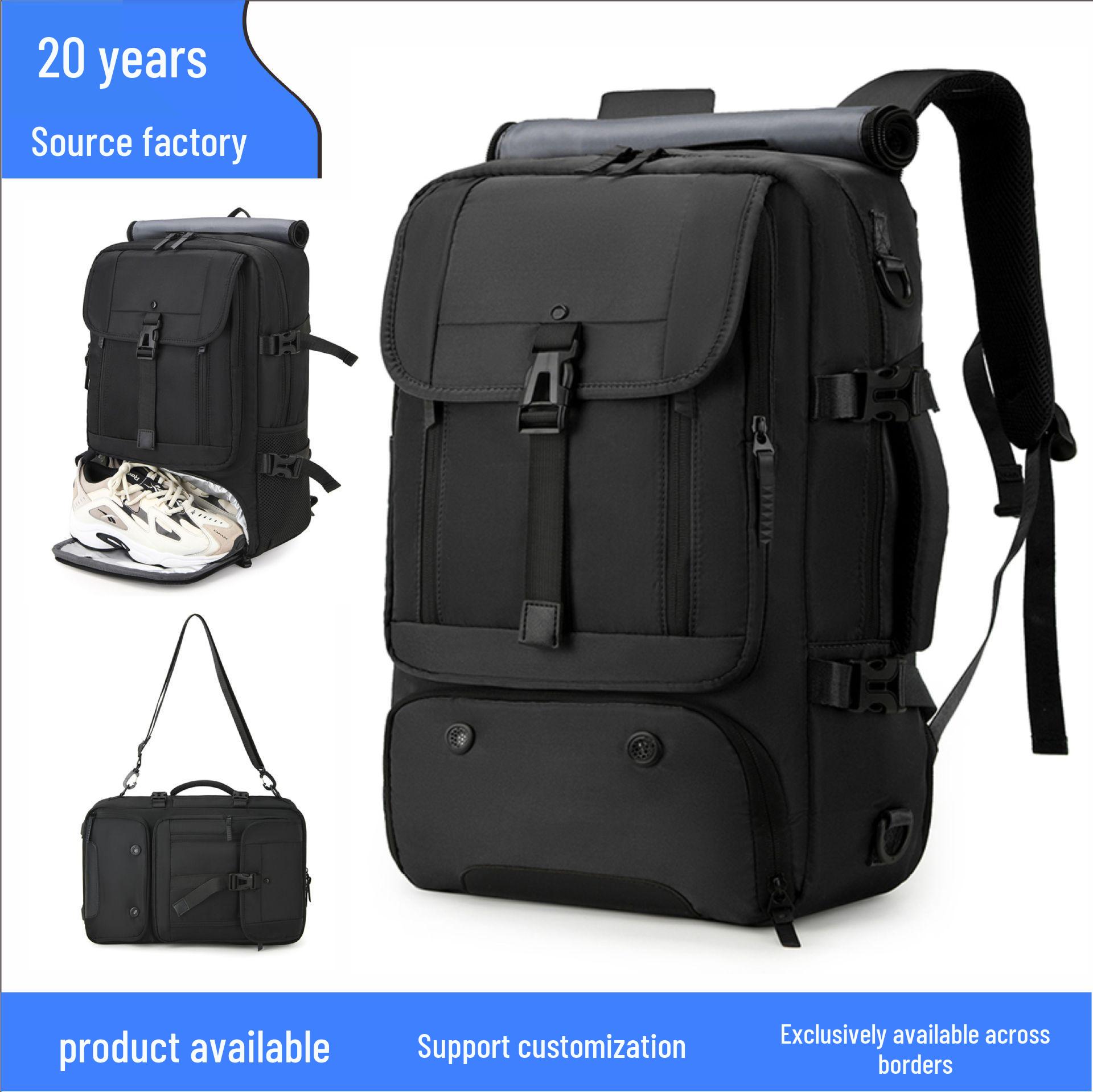 

Men s Business Travel Backpack: Large Capacity, Lightweight, Multifunctional Laptop and Luggage Bag for Short Trips 30x15x45 cm