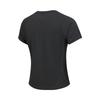 Asics D.Fresh Sports Lifestyle Series Brand Logo Solid Color Quick-Dry Breathable Short Sleeve Batwing T-Shirt Women Tops Black 2012D256-001