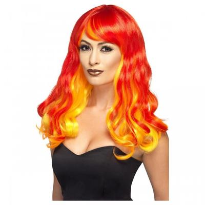 Womens/Ladies Devil Flame Ombre Wig