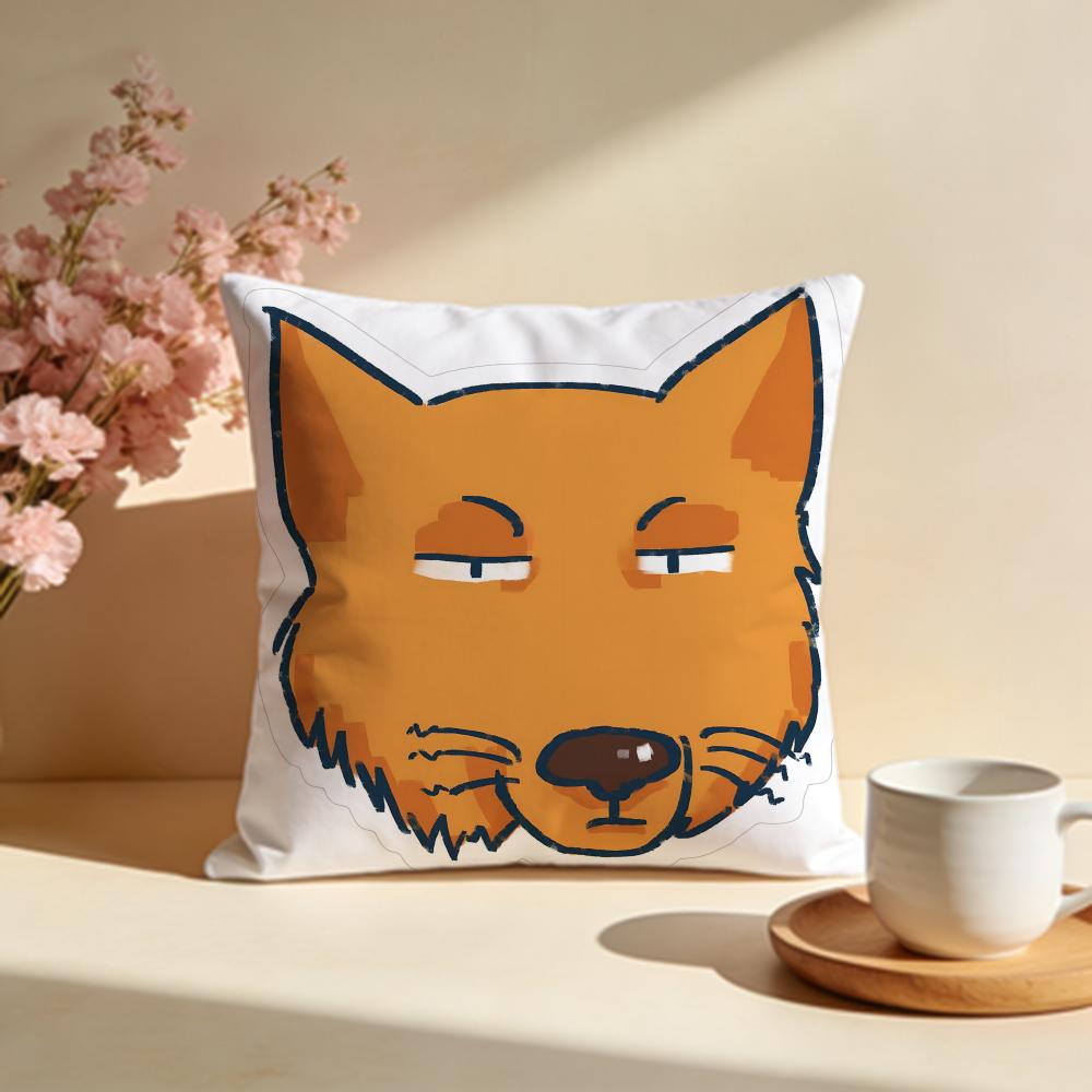 Elusive Tibetan Fox Cushion Cover Soft Pillow Cases for Home Bedroom Living Room Sofa