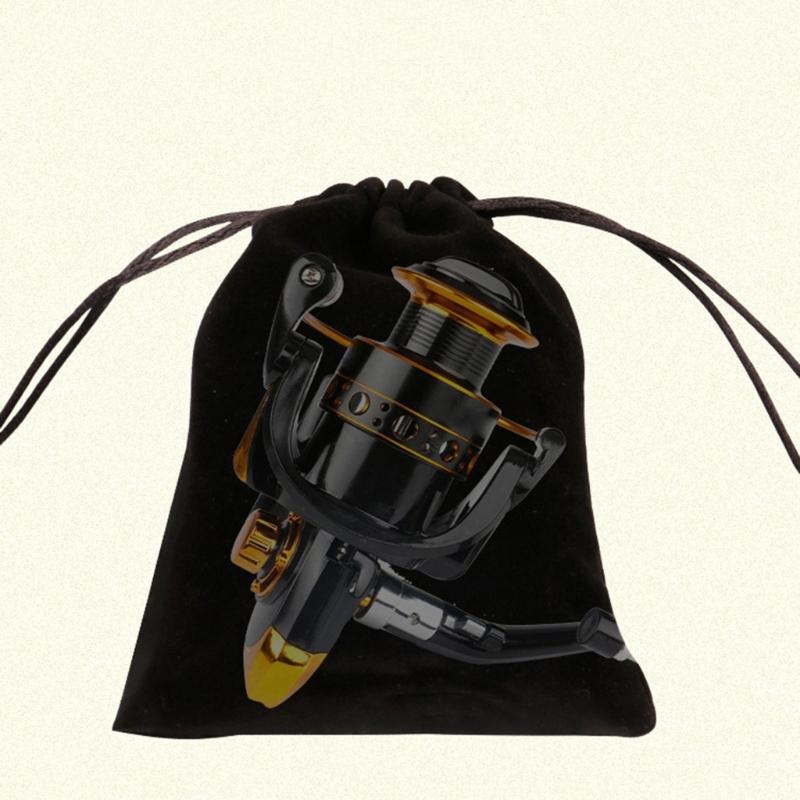 Drawstring Fishing Reel Storage Pouch Bag Portable Fishing Reel Protect Fishing Tackle Bag Fishing Gear Accessory Bag