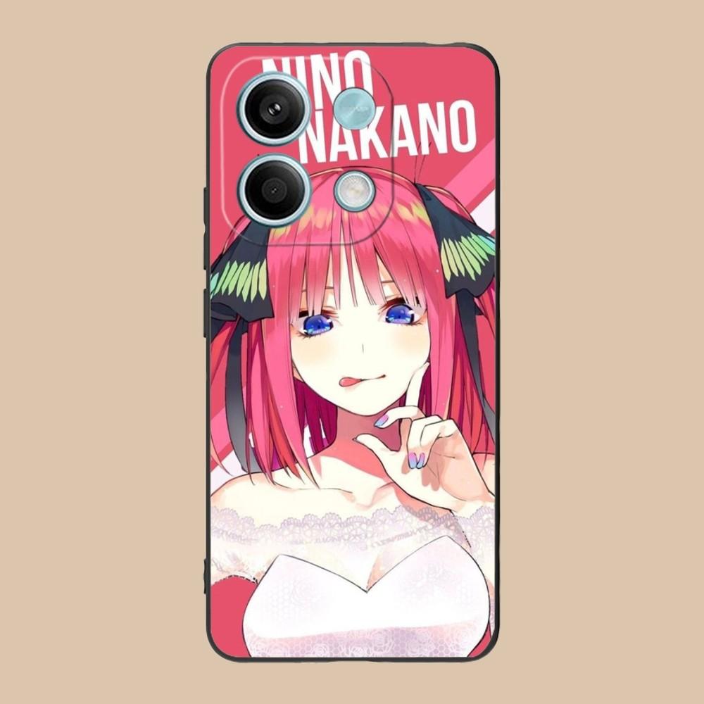 

Nakano Nino Mobile Cell Phone Case for Xiaomi Redmi Note 13 12 11 10 9 POCO F4 F5 M5 X5 Pro Plus 5G Black Soft Phone Cover Funda Redmi Note13 5G