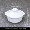 Pure White Ceramic Double-Handle Lidded Soup Tureen - 10-Pack