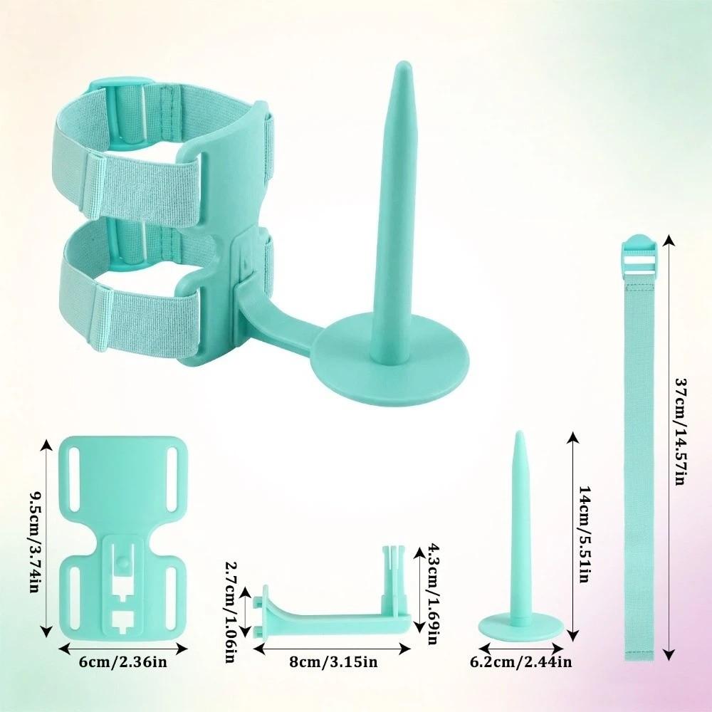 Hands-free Arm-worn Crochet Yarn Holder 360° Rotating Woolen Ball Yarn Winder Stand DIY Knitting
