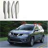 Zilveren Dakdrager Bagagedrager Stang Rail Eindkap Kap Bekleding Compatibel voor Nissan X-Trail X Trail Rogue T32 2014-2016 2017 2018 2019(Achter Links)