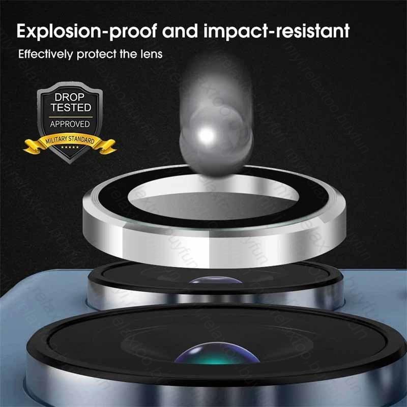 3D Curved Camera Protective Glass For Xiaomi Redmi Note 13 Pro Plus Pro+ 5G Matel Ring Lens Cover On Redmy Note13 4G Not 13 Pro