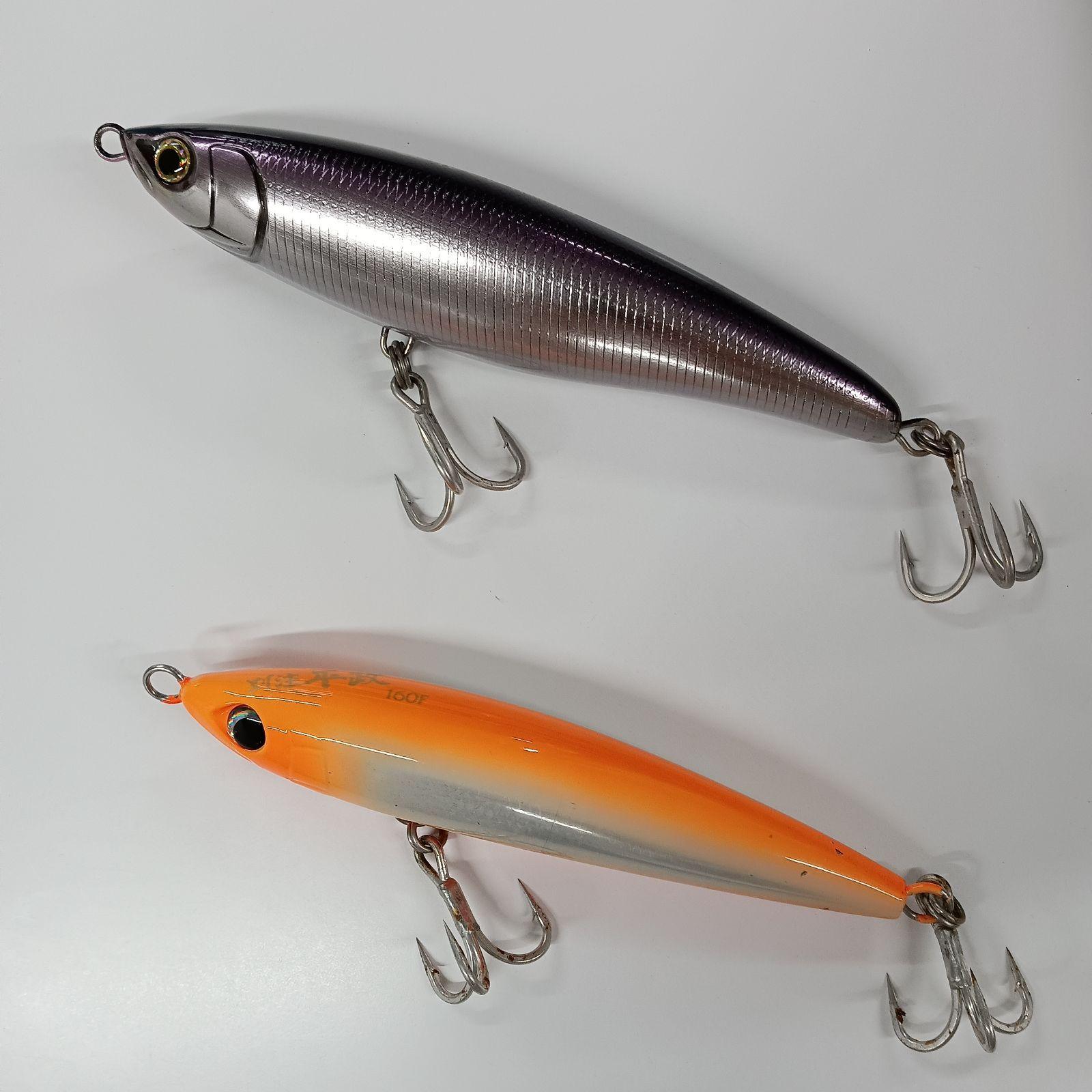 Used [Sold as a set] Lure SHIMANO Special Order Heisei 160F YAMASHITA Loaded Floating Pencil Bait 75g 180 mm