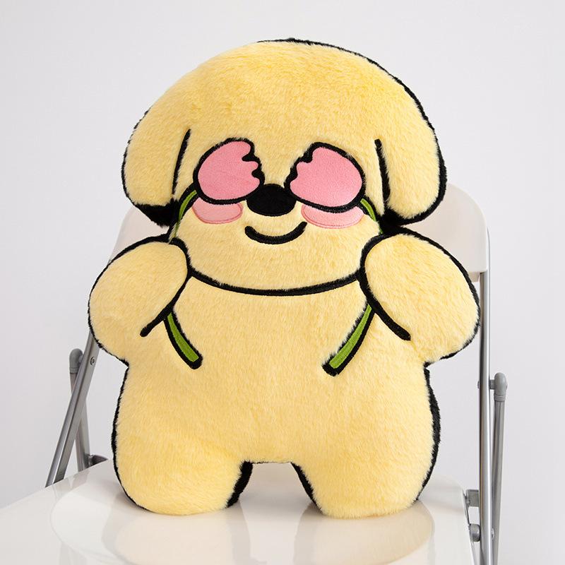Valentine's Day Original Flowers Puppy Pillow Doll Doll Cute Plush Toys Biye Pig Doll Cushion