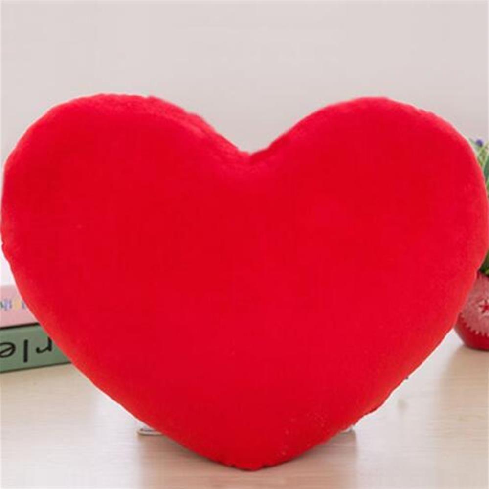 Red Color Valentines Day Home Decorative Heart Shape Heart Plush Pillow Stuffed Pillow Soft Pillow