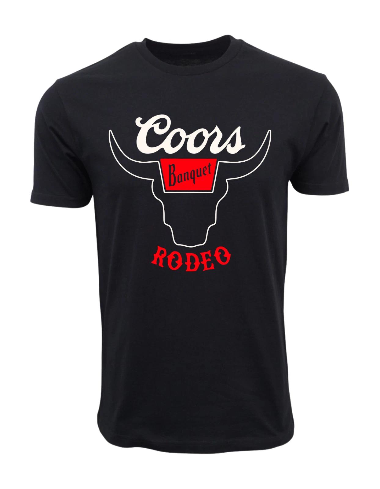 

Unisex Adult Casual Graphic COORS BANQUET RODEO OFFICIAL BULL T SHI... XXL