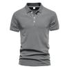 Summer Lapel Sports POLO Shirt Fashion Casual Men's Solid Color Short Sleeves