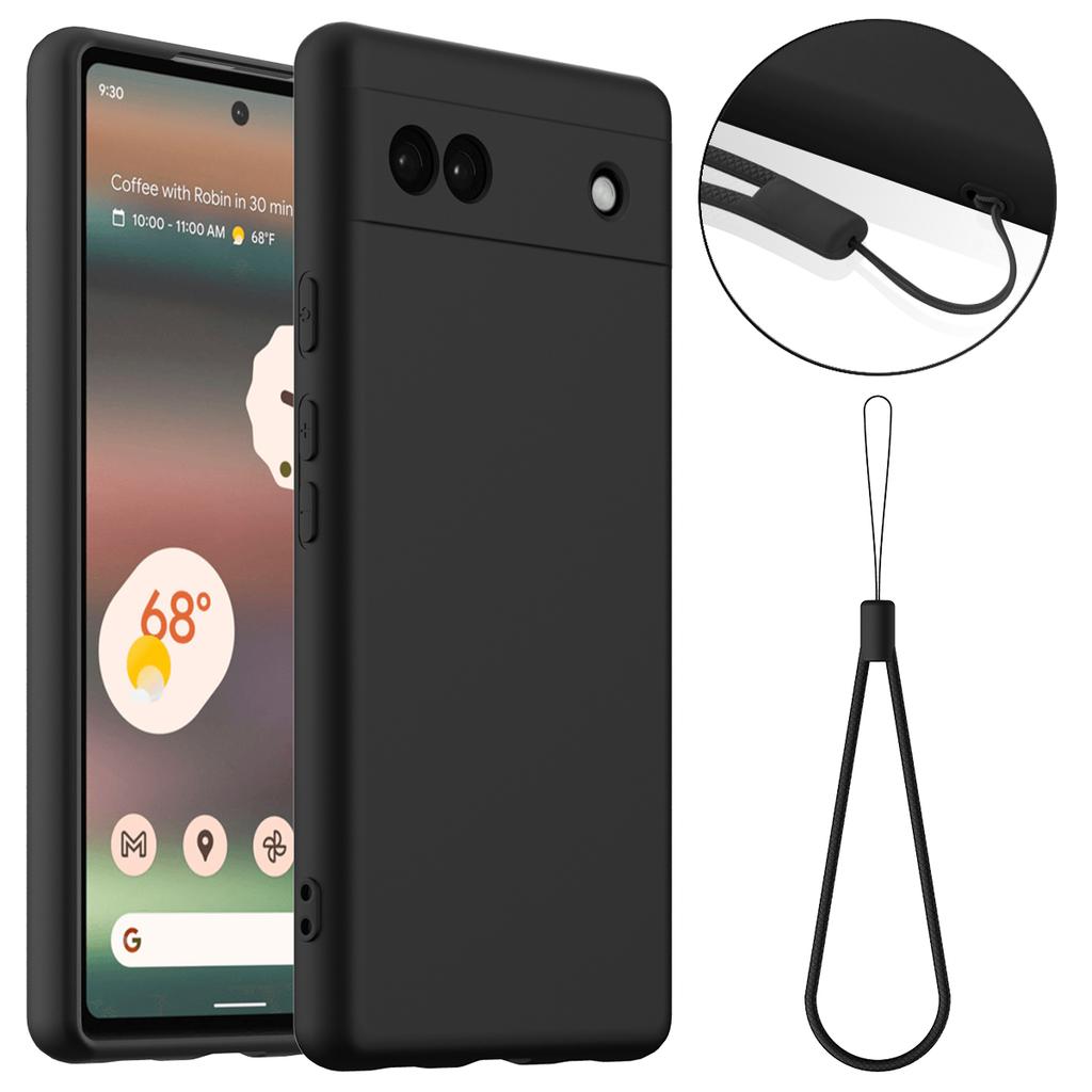 For Google Pixel 6a Magnetic Case Anti-Drop Liquid Silicone Phone Cover