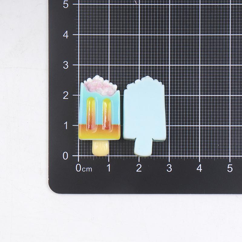 10/100Pcs Fruit Ice Cream Series Miniature Diy Home Decor Craft Accessories Flat Back Resin Cabochons For Hairpin Scrapbooking