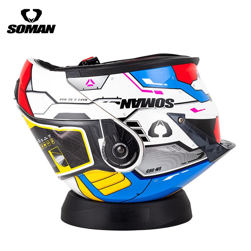 Black Anti-Slip Motorcycle Helmet Support Pad - Full & Half Face Protection Holder