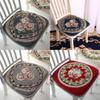 Chenille Non Slip Chair Cushion With Floral Pattern For Home Dining And Office