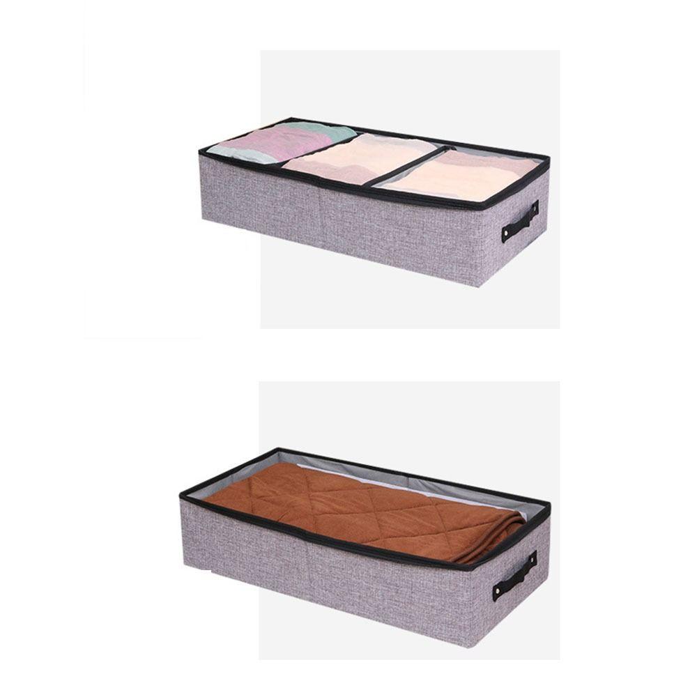 Foldable Folding Clothes Storage Bag with Cover Clothing Dustproof  Organizer  Bedroom