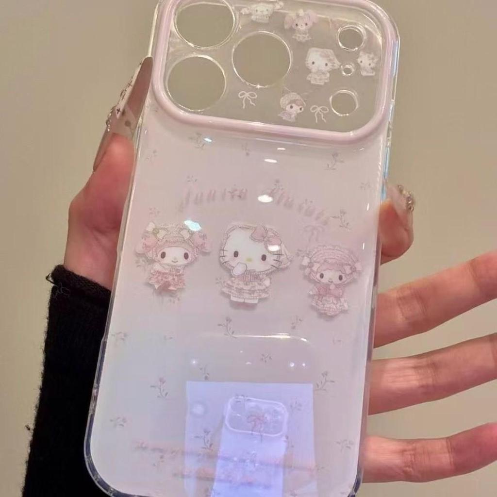Cartoon Kt Lolita iPhone11ProMax Apple 11 All-inclusive Anti-drop Pink Hello Kitty Phone Case Hard Case