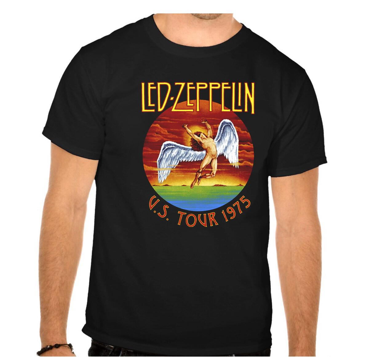 LED ZEPPELIN Rock Band Rock Music Black Kids T-shirt 952Kids XXXXL