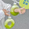 350ML Donut Wasserflasche Auslaufsicher Reise Trinkflasche Sturzsicher Transparent Sport Wasserflasche