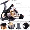 SOUGAYILANG Fishing Rod and Reel Carbon Fiber Baitcasting Rod and 14BB Aluminum Spool Spinning Reel