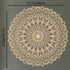 1 PC Eleganti Prodotti in Metallo Mandala, Decorazione Murale in Metallo, Fiore, Decorazione d'Interni, Mandala Arte Murale in Metallo, Pannello Murale in Metallo