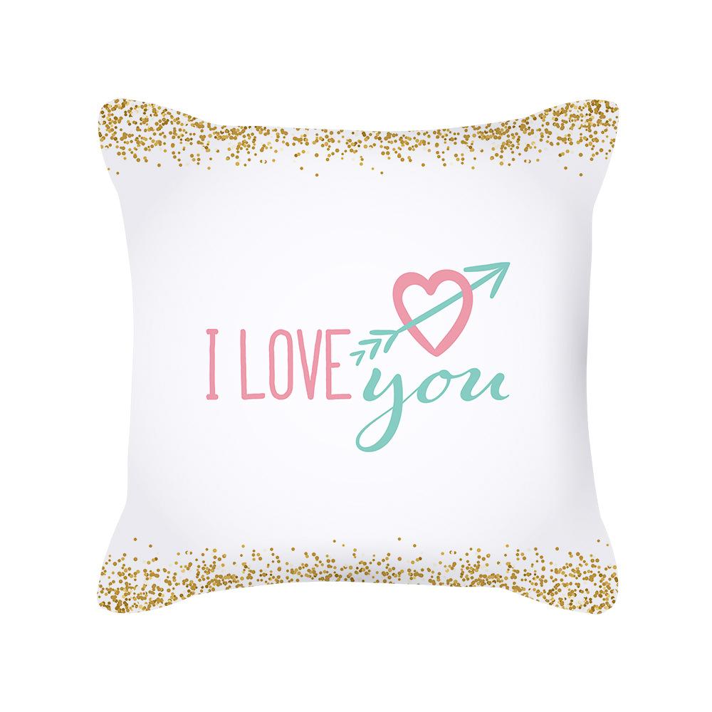 

Наволочки для спальни для домашнего декора, розовые наволочки с девчачьим узором ко Дню святого Валентина 40x40cm