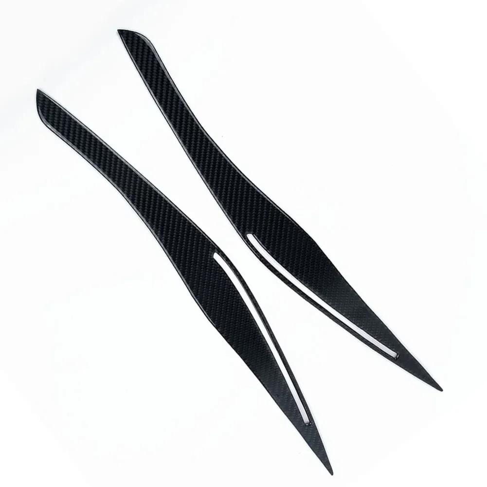 2 buc faruri pleoapă capac pentru BMW E90 E91 328i 335i 09~12 fibră de carbon cap lumină pleoapă sprâncene capac ultra-ușor