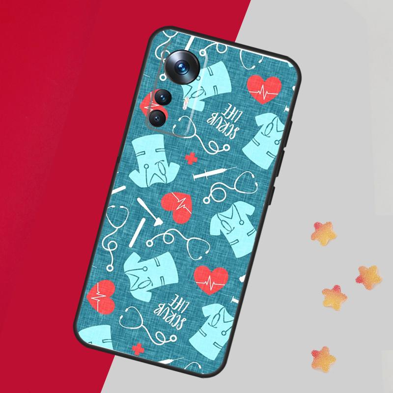 Nurse Medical Health Heart Case For Xiaomi 14T 11T 12T 13T 15 Pro 13 14 Ultra Cover For POCO F7 F5 F6 X3 X5 X6 X7 Pro